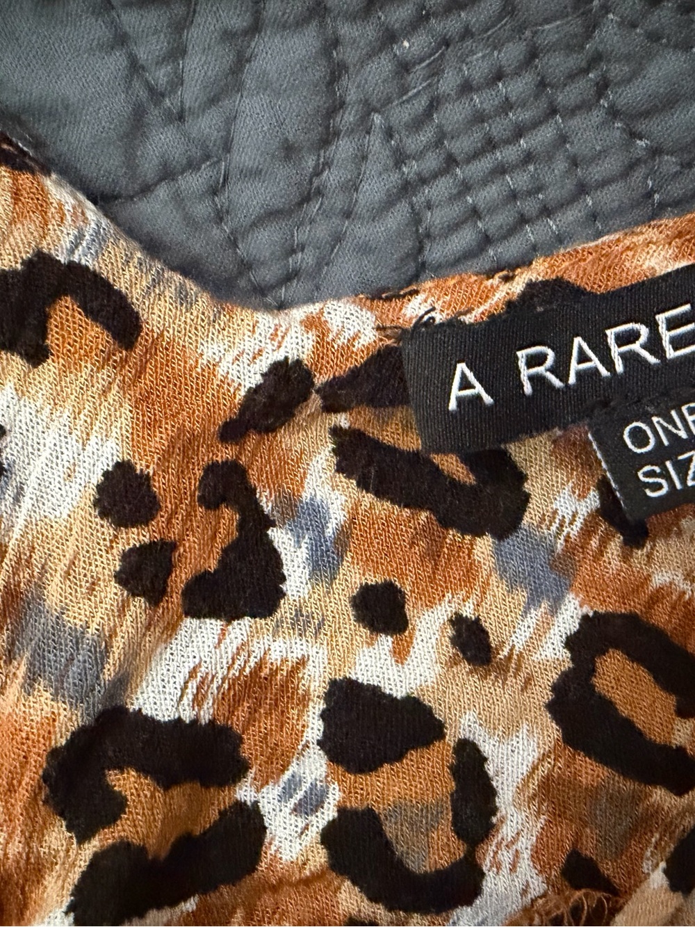 A RARE Bird Leopard Print spaghetti strap dress Brown and Black OS